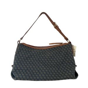 Vintage Blue Denim Dooney & Bourke Medium Size Hobo Logo Bag